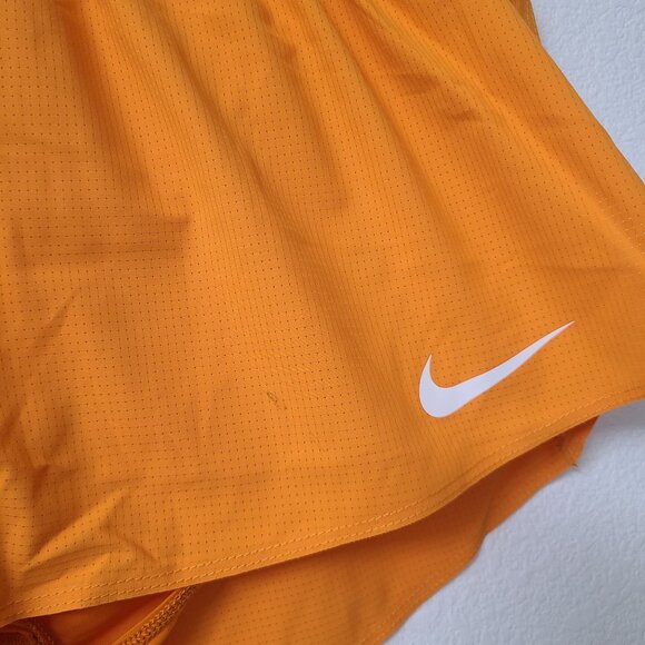 NEW Nike Pro Elite 2" Brief-Lined Running Shorts DA2943-873 Size L Orange #1 - Picture 7 of 7